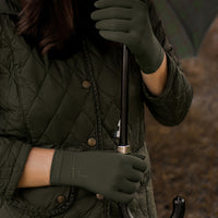 Olive Green Ultra Soft Bamboo Eczema Gloves for Adults