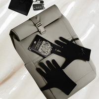 Premium bamboo travel gloves for sensitive, eczema-prone and dry skin, lightweight, breathable, hypoallergenic and temperature-regulating hand-care gloves designed for comfort, moisturising rituals and daily wear; soft, silky, second-skin fabric that soothes irritation and supports skin health with elegant, unisex style.