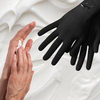 Premium bamboo moisturising gloves for sensitive, eczema prone and dry skin, lightweight, breathable, hypoallergenic and temperature-regulating hand-care gloves designed for comfort, moisturising rituals and daily wear; soft, silky, second-skin fabric that soothes irritation and supports skin health with elegant, unisex style.