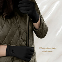 Premium bamboo wellness gloves for sensitive, eczema prone and dry skin, lightweight, breathable, hypoallergenic and temperature-regulating hand-care gloves designed for comfort, moisturising rituals and daily wear; soft, silky, second-skin fabric that soothes irritation and supports skin health with elegant, unisex style.