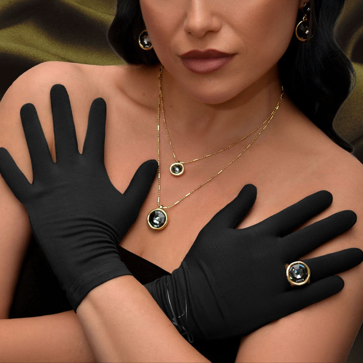 Kalmthread hypoallergenic soft breathable lightweight organic bamboo uv gloves made for sensitive skin and eczema relief for adults and kids