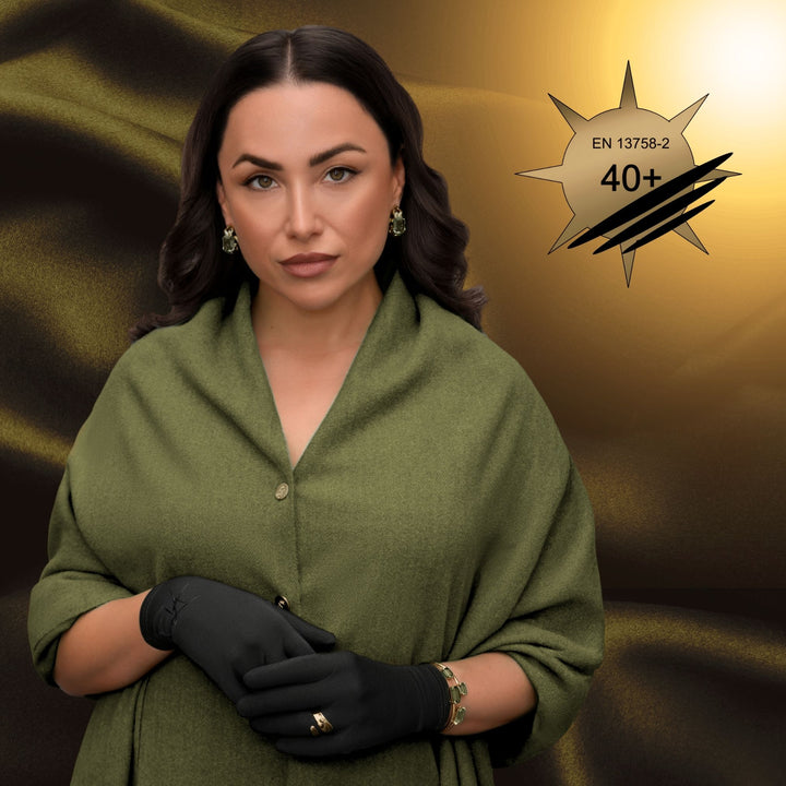 Kalmthread hypoallergenic soft breathable lightweight organic bamboo gloves made for uv sun protection and eczema relief for adults and kids