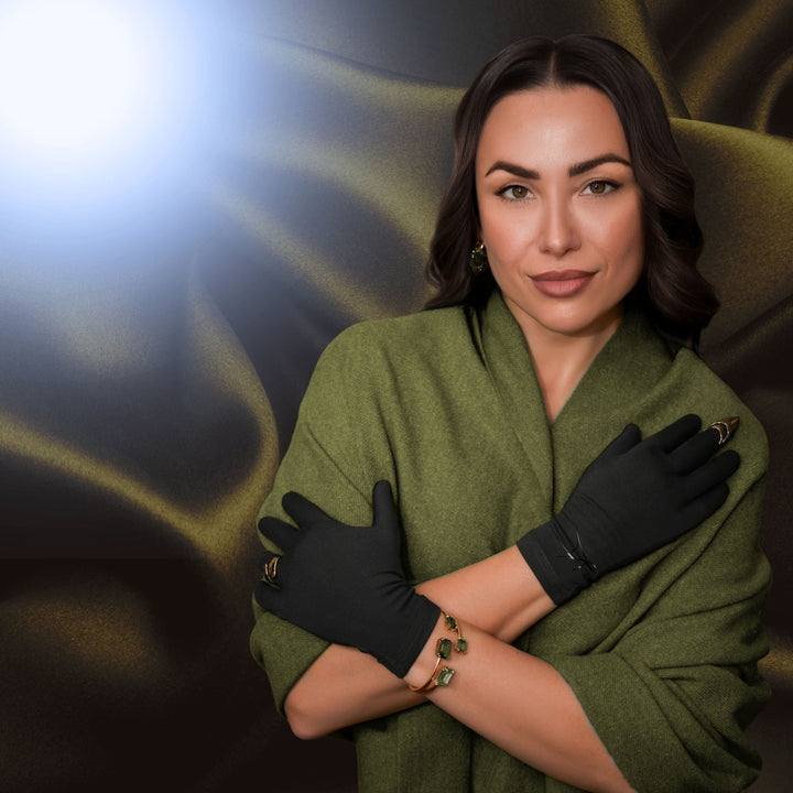 Kalmthread hypoallergenic soft breathable lightweight organic bamboo gloves made for uv sun protection and eczema relief for adults and kids