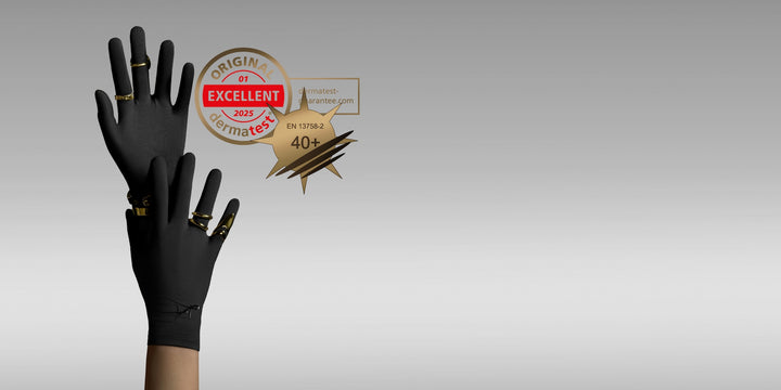 KALMTHREAD breathable organic bamboo soft gloves for sensitive skin, designed to bring comfort to adults and children with dry or eczema-prone hands